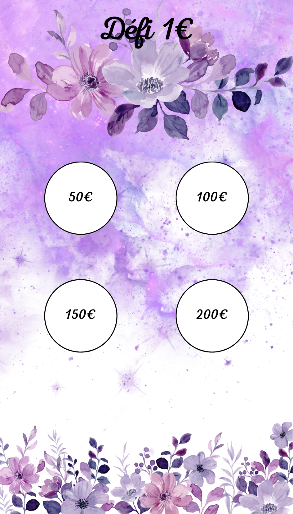 Défi € Violet