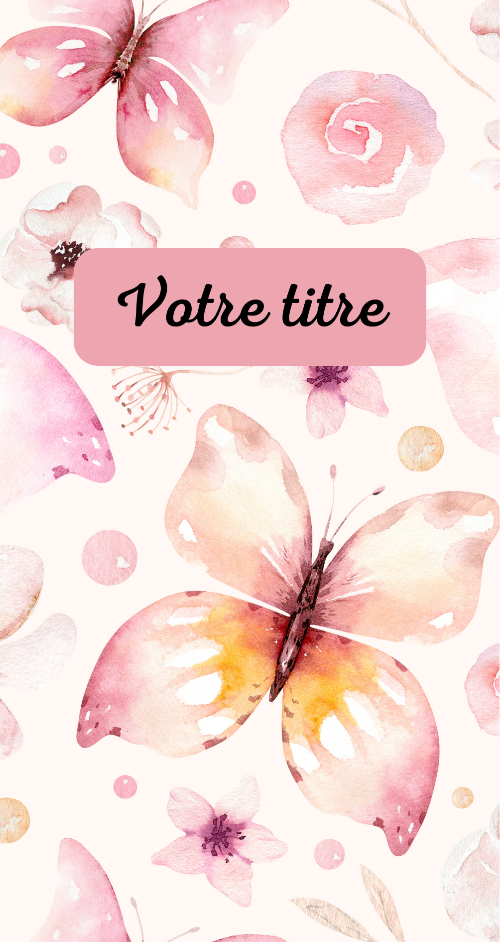 Page de Garde A6 Papillons