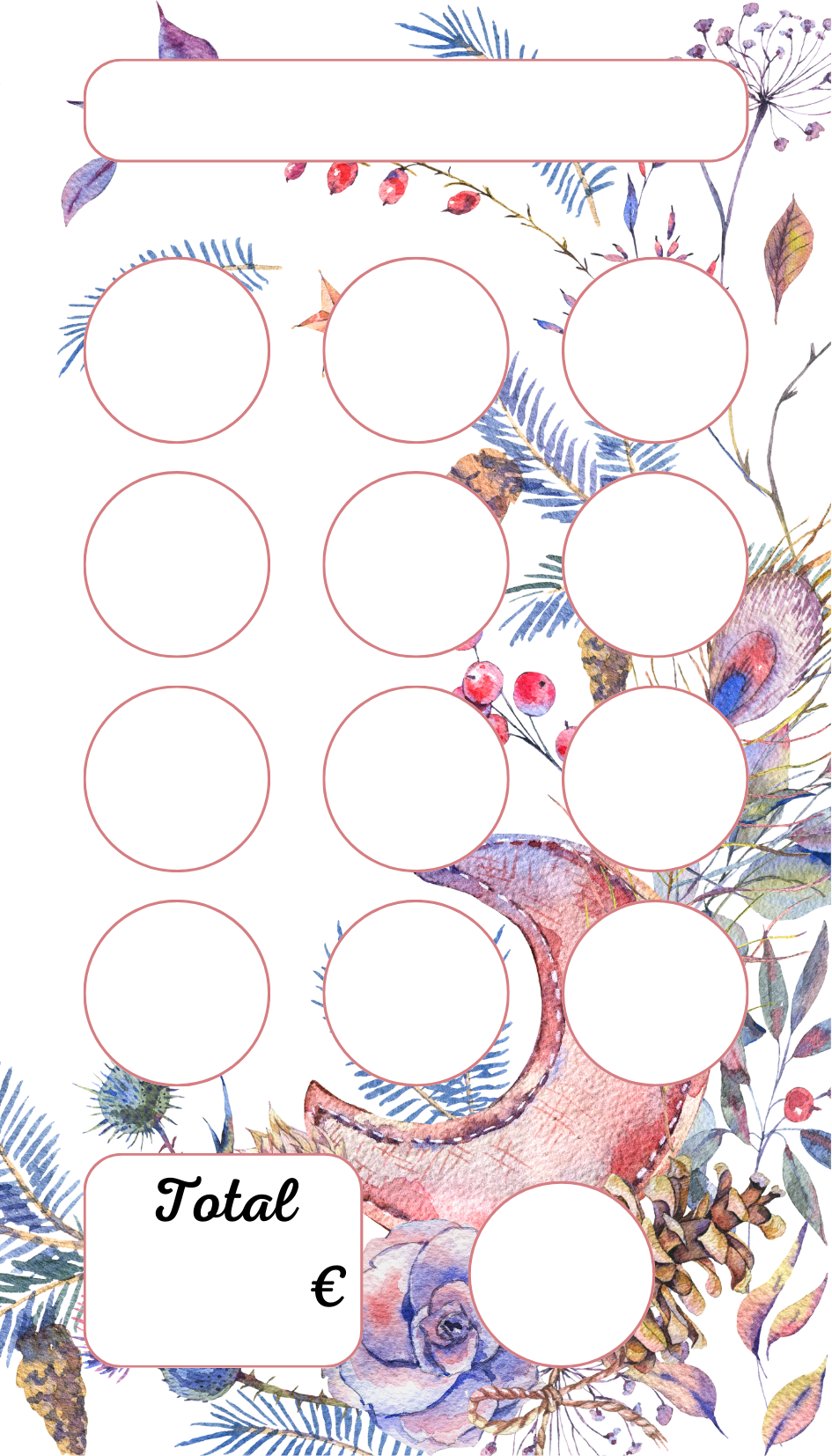 Tracker Vide Lune Florale