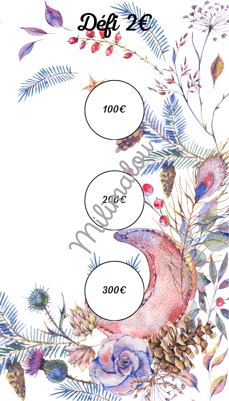 Défi € Lune Florale