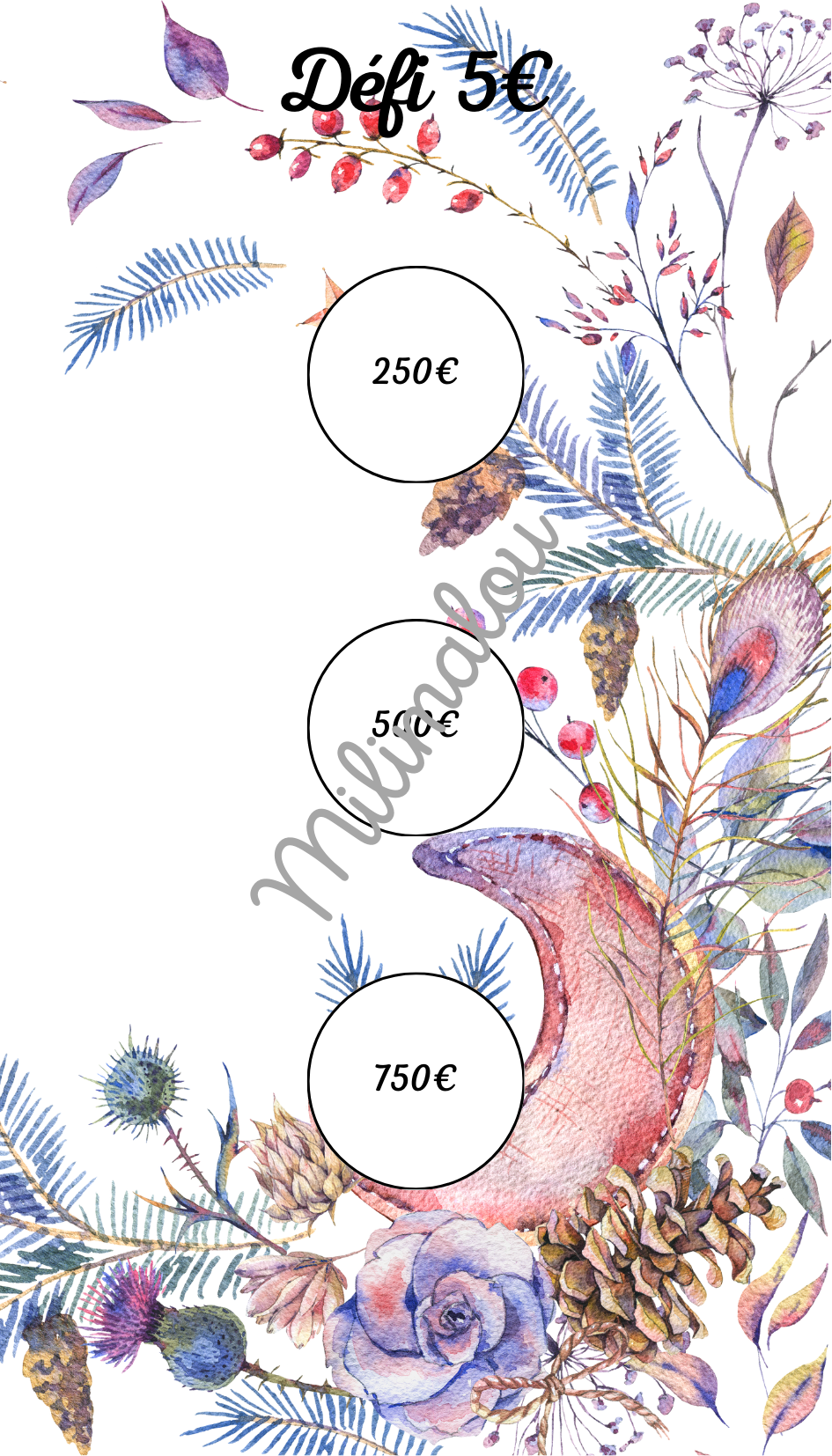 Défi € Lune Florale