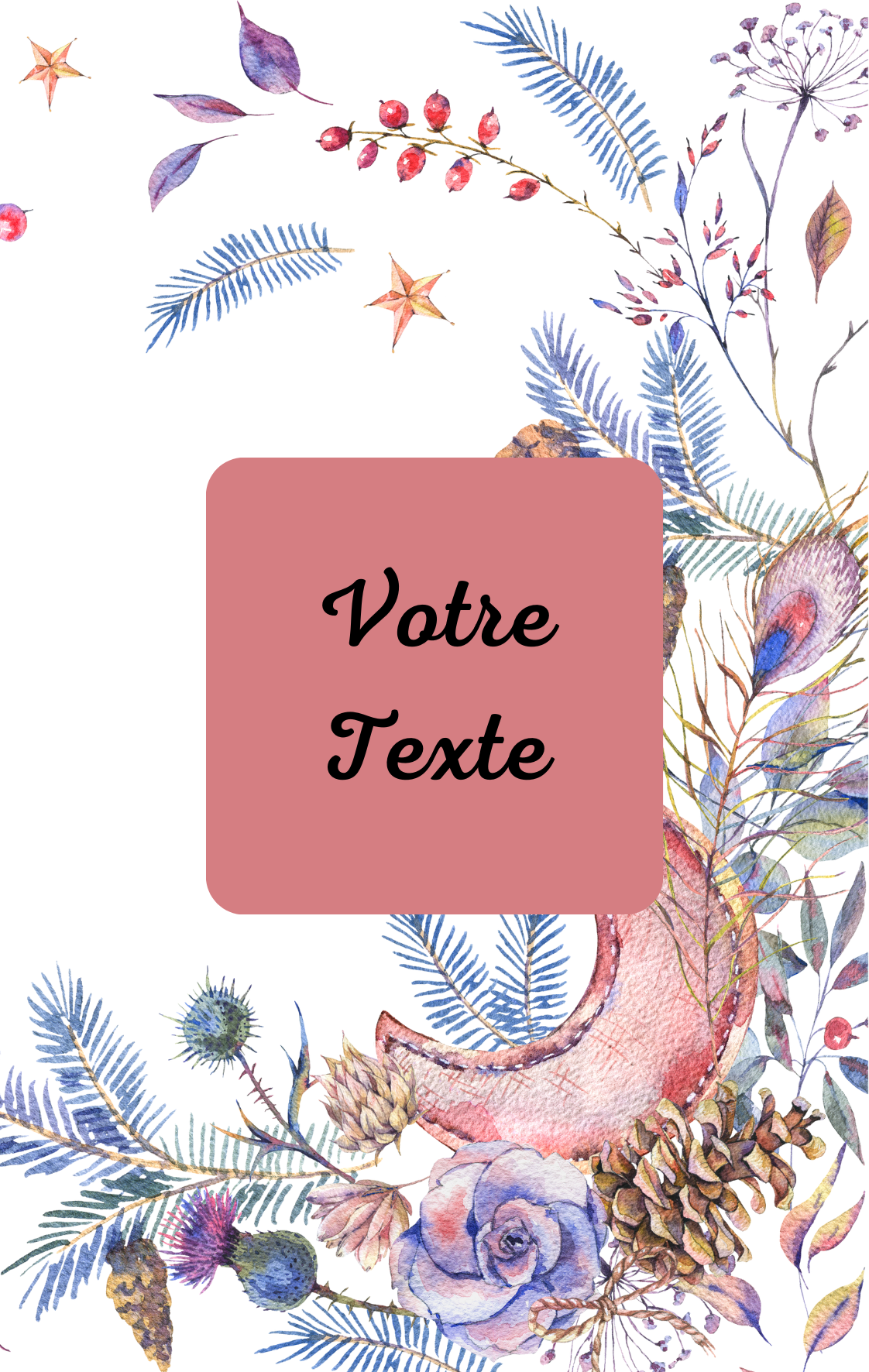 Base Carnet Tracker Lune Florale