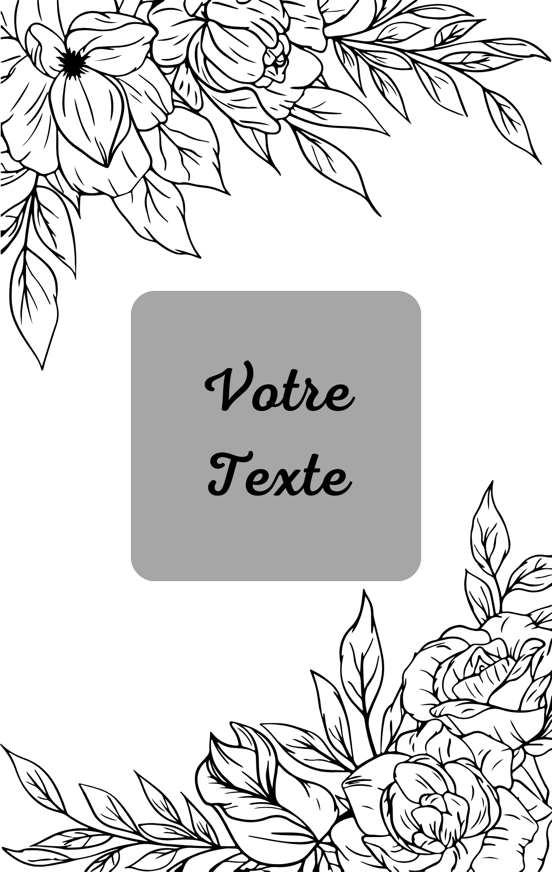 Couverture Carnet Tracker Feuilles Noir