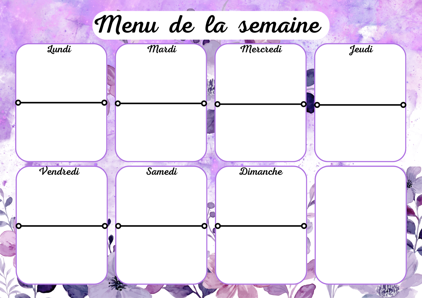 Menu Violet