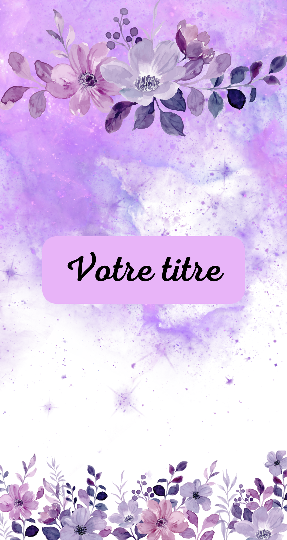 Page de Garde A6 Violet
