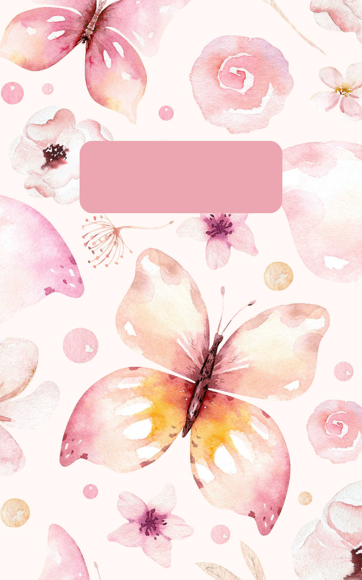 Page de Garde A5 Papillons