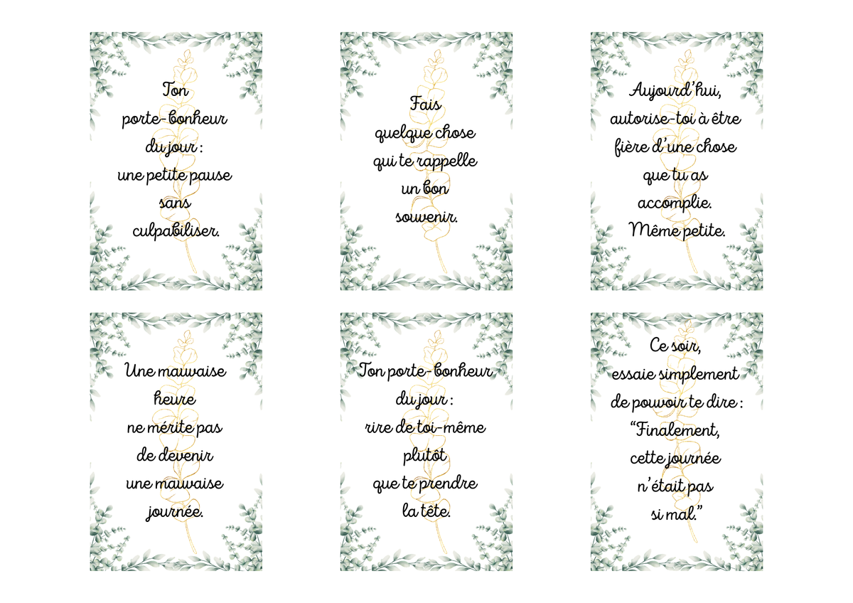 Cartes Positive