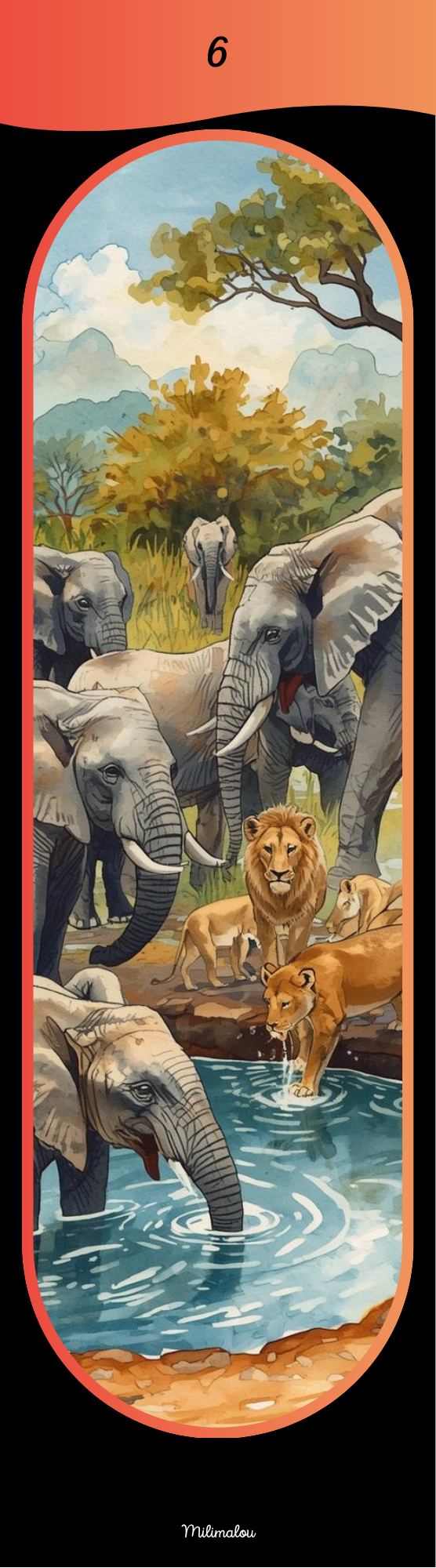 Marque Page A6 Savane