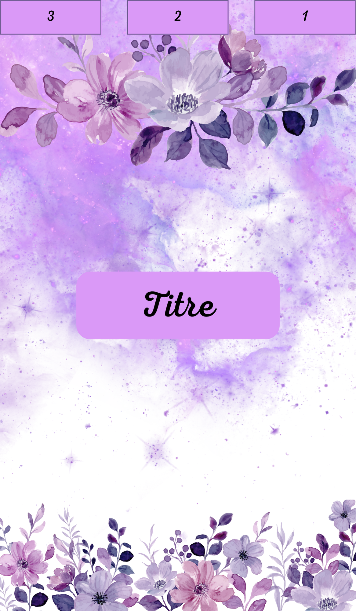 Intercalaires A6 Violet