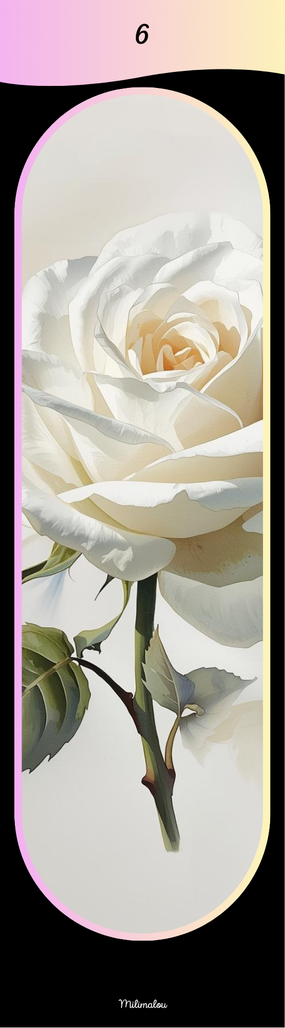 Marque Page A6 Rose