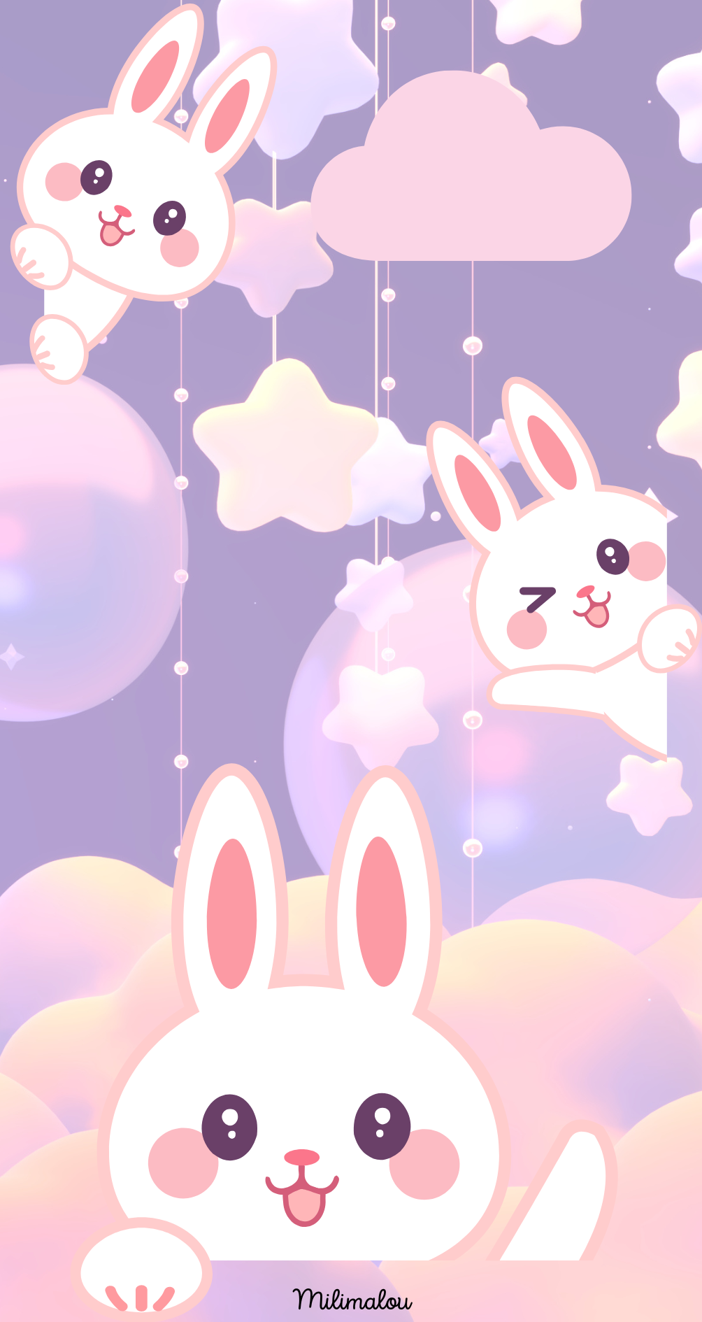 Page de Garde A6 Kawaï Lapin