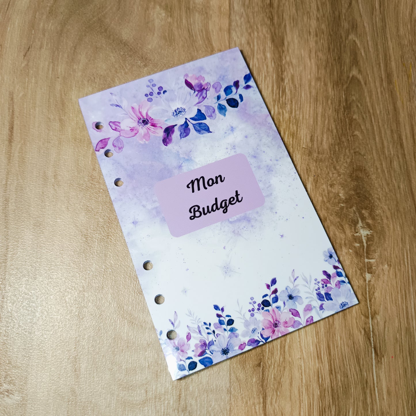 Fiches Budget A6 Violet