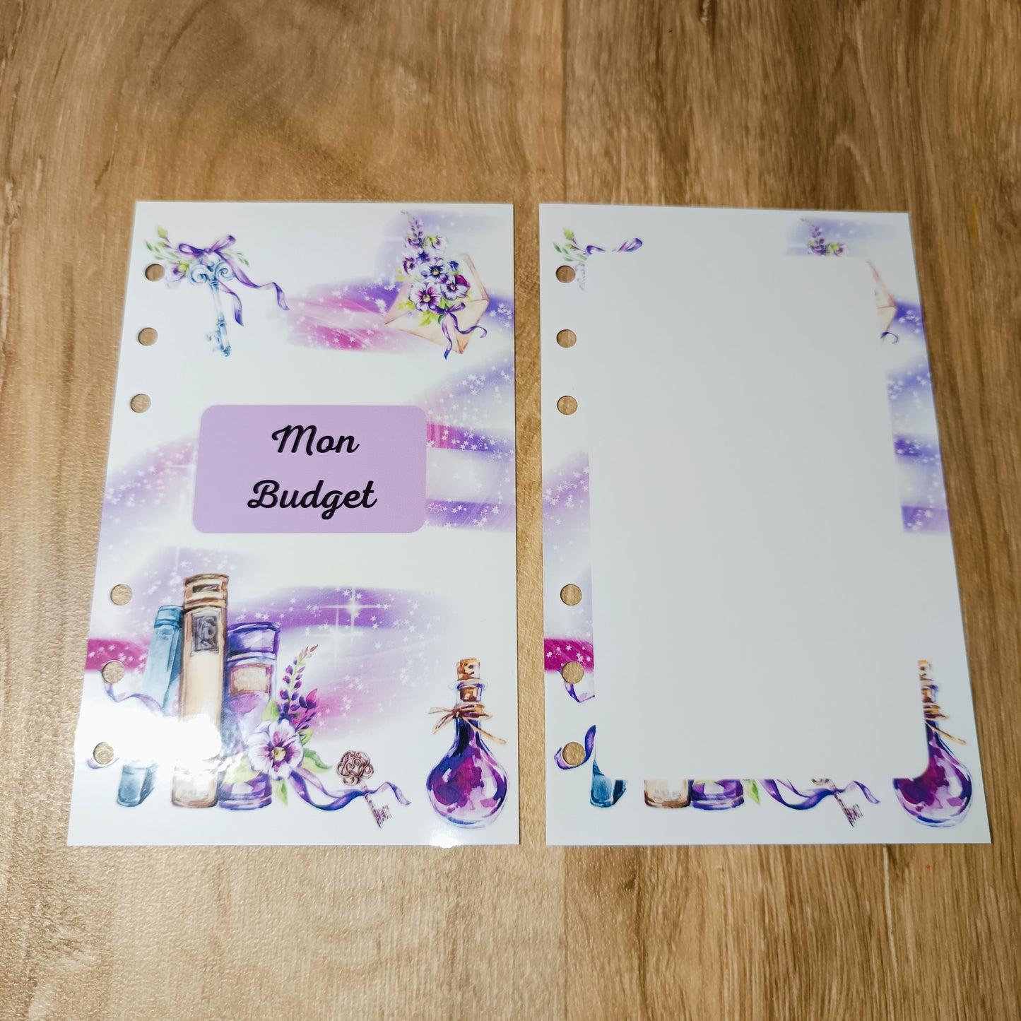 Fiches Budget A6 Livre Magique