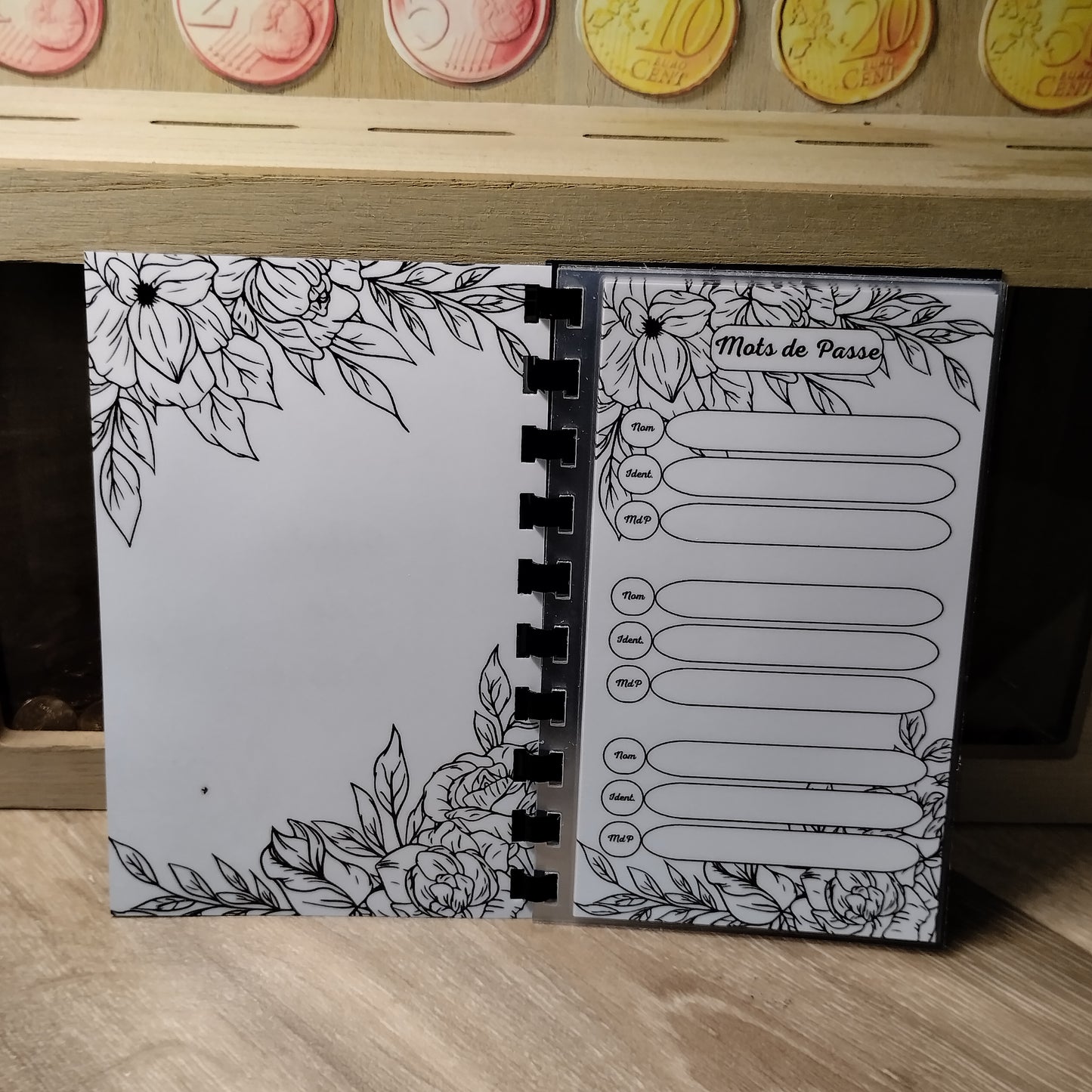Mots de Passe Feuilles Noir