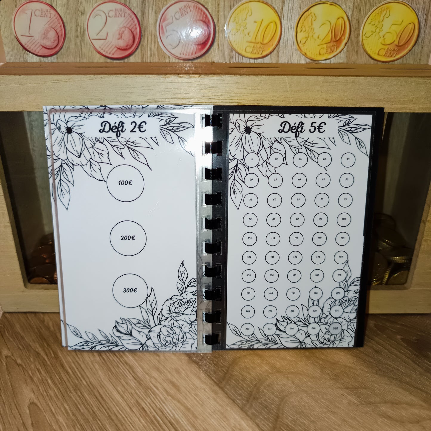 Mes Défis € Feuilles Noir