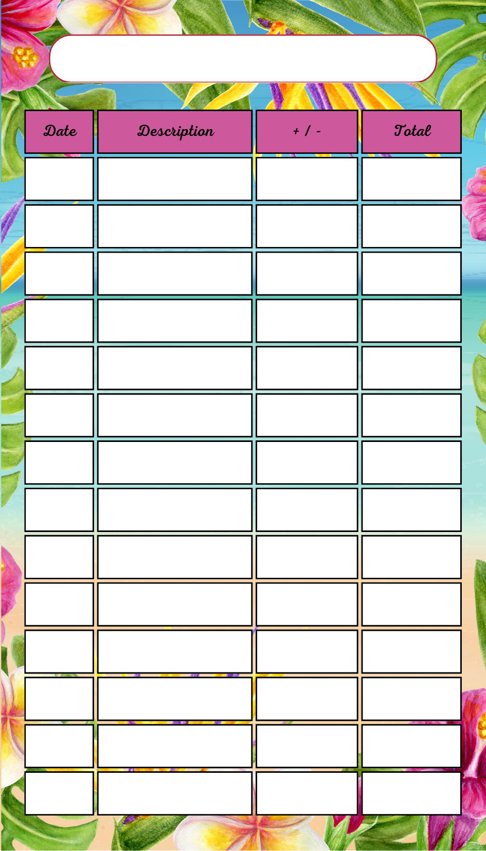 Suivi Budget Bora Bora