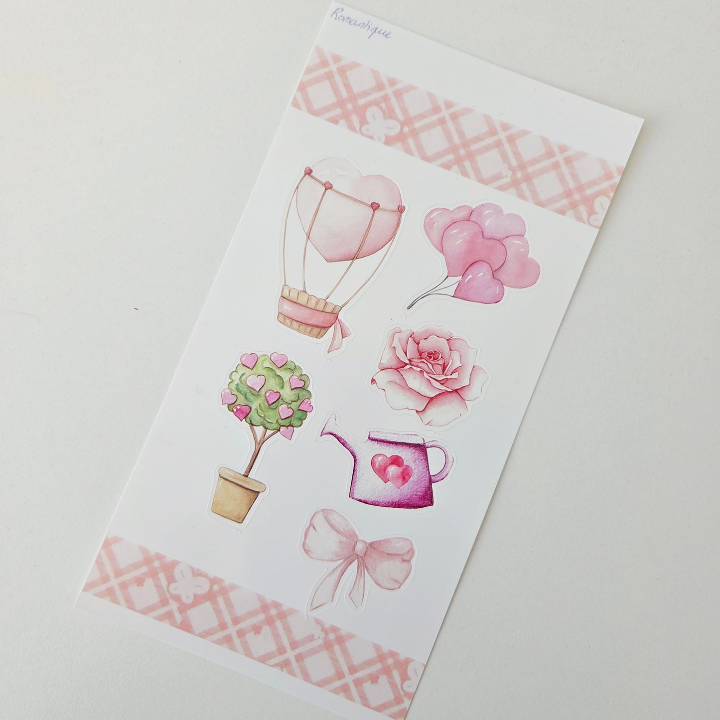 Planche Stickers Romantique