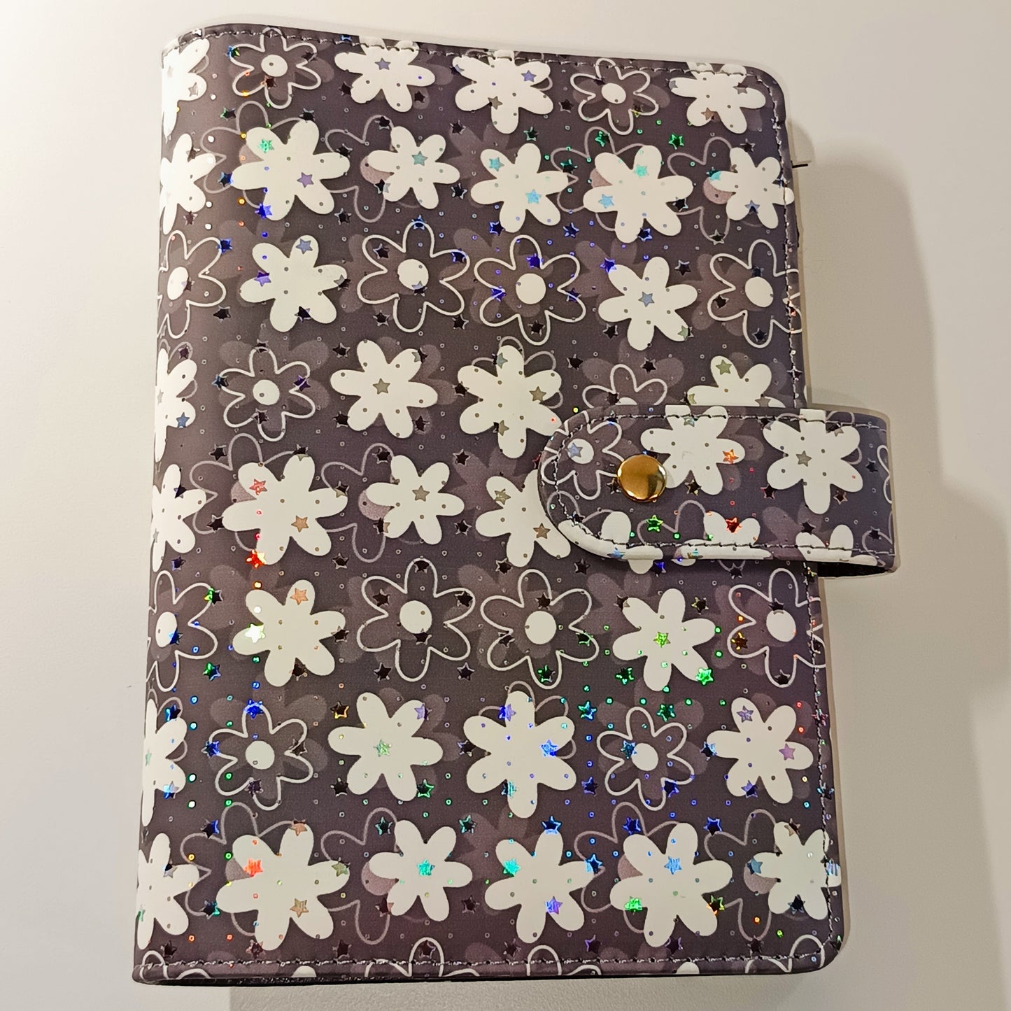 Classeur A6 Fleurs Holographique