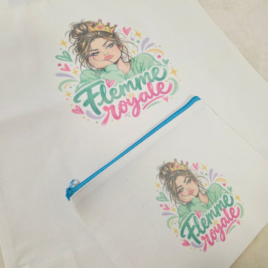 Ensemble Tote Bag et Pochette Flemme Royale