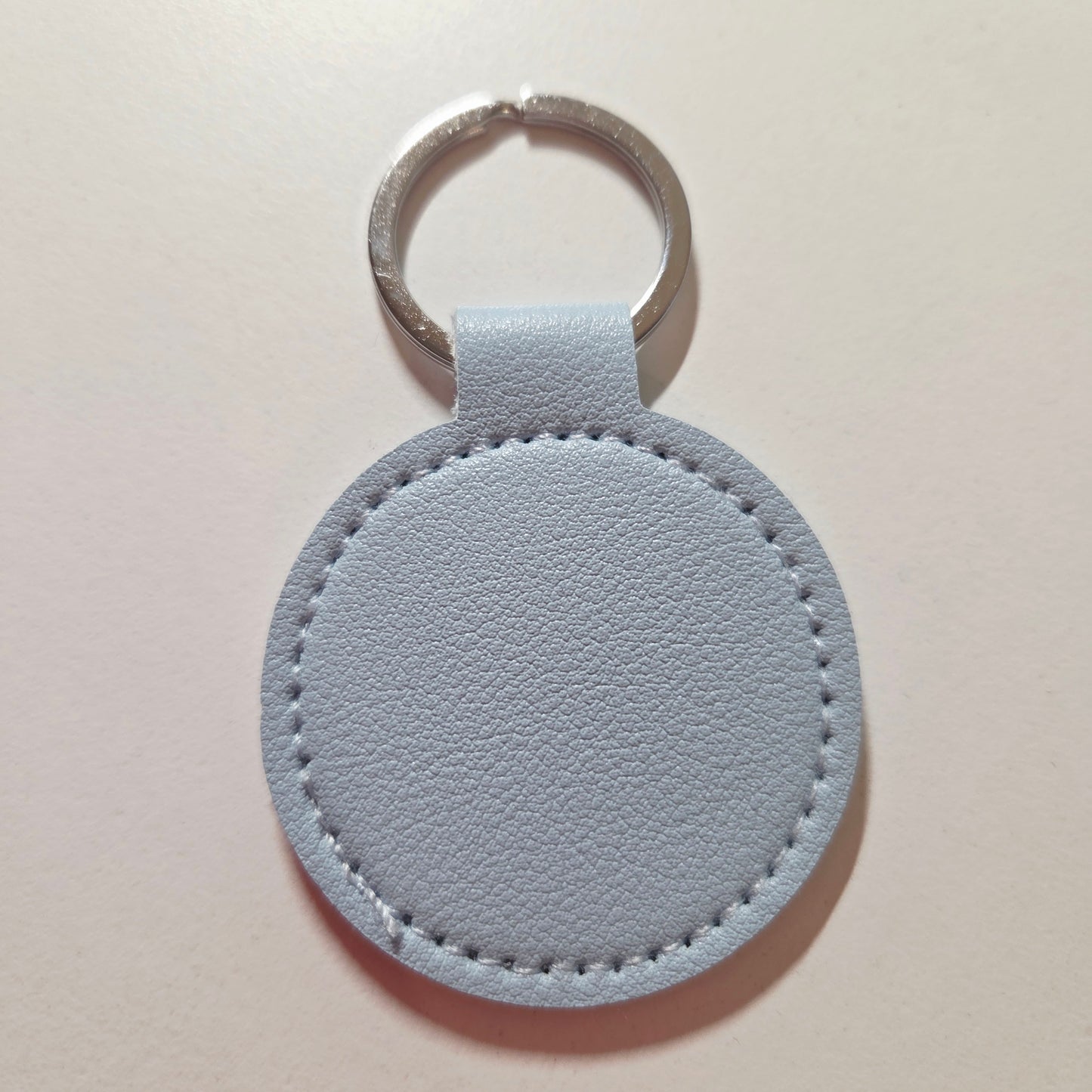 Porte Clé Rond Simili Cuir