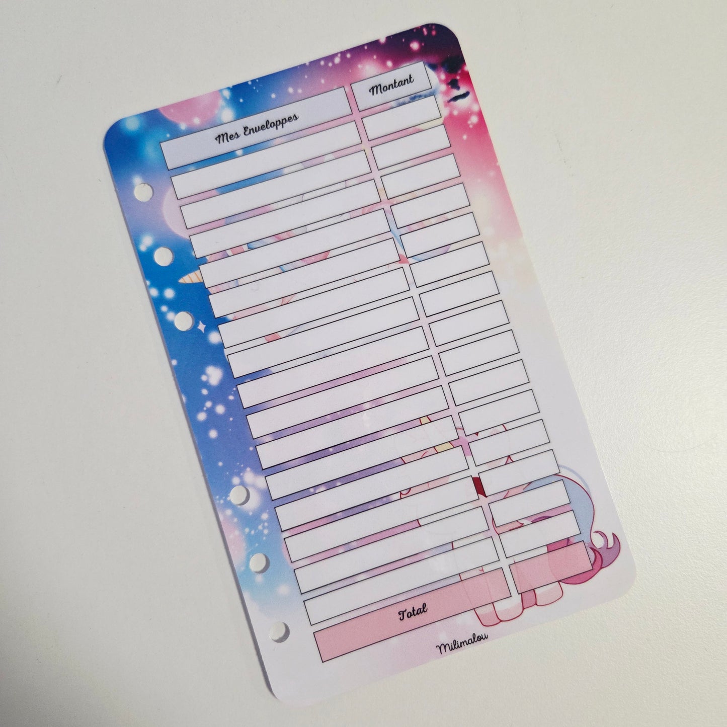 Fiches A6 Mes Enveloppes