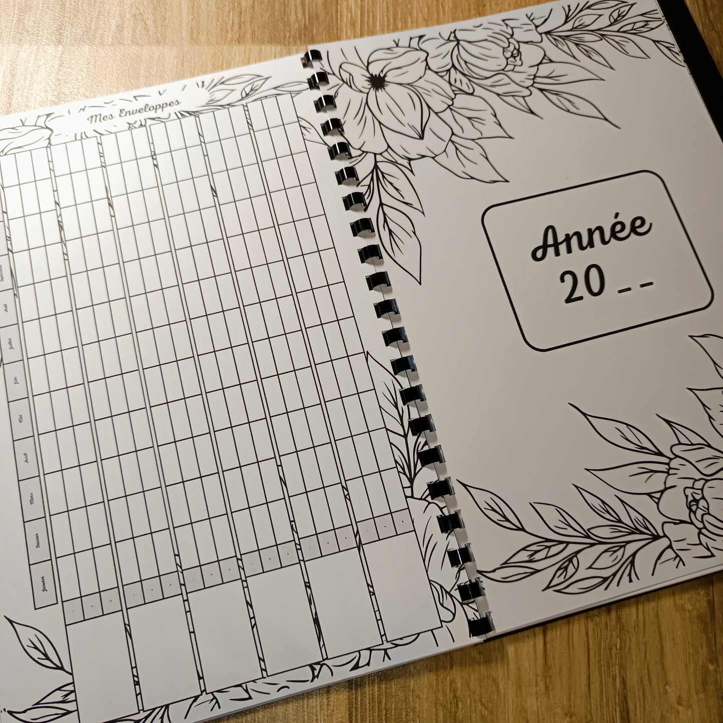 Budget Annuel Feuilles Noir