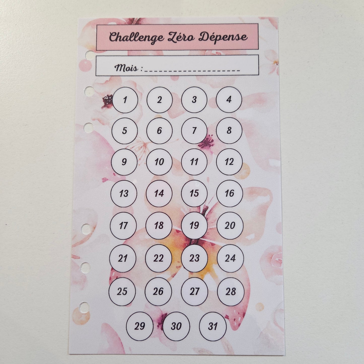 Challenge zéro Dépenses