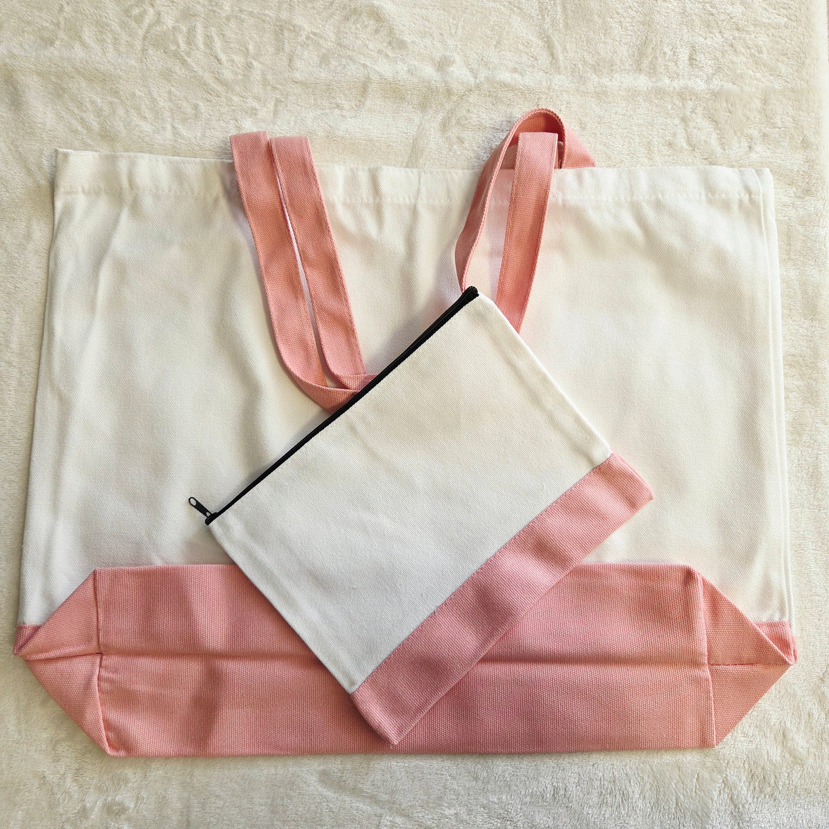 Sac Cabas ou Pochette Rose Clair