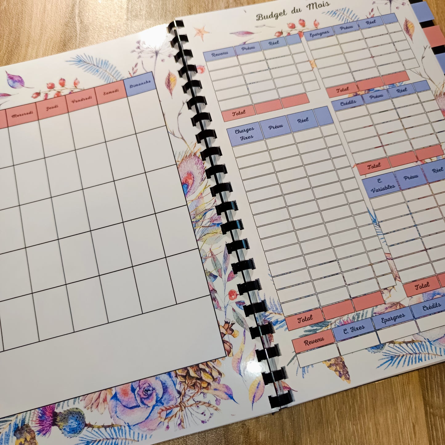 Budget 12 mois Lune Florale