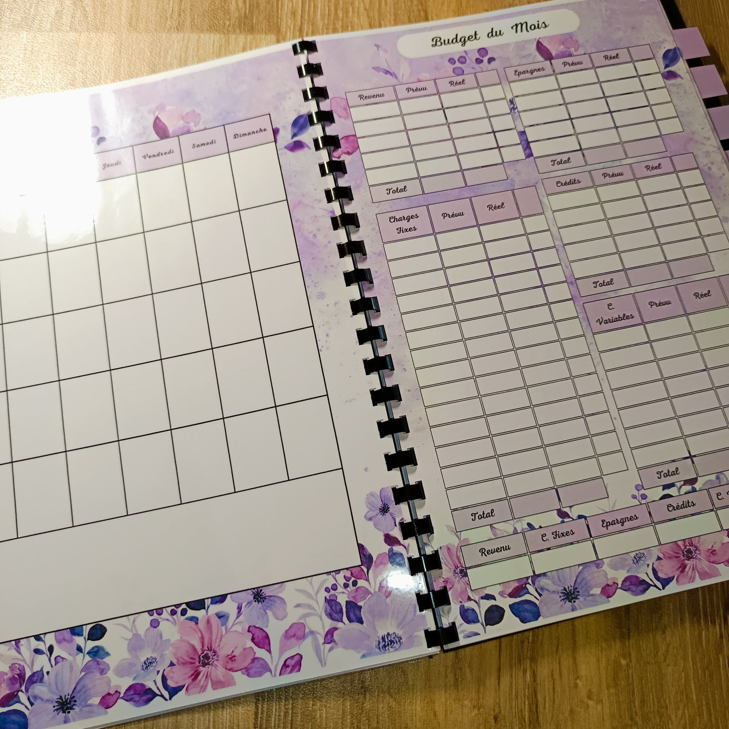 Budget 12 mois Violet