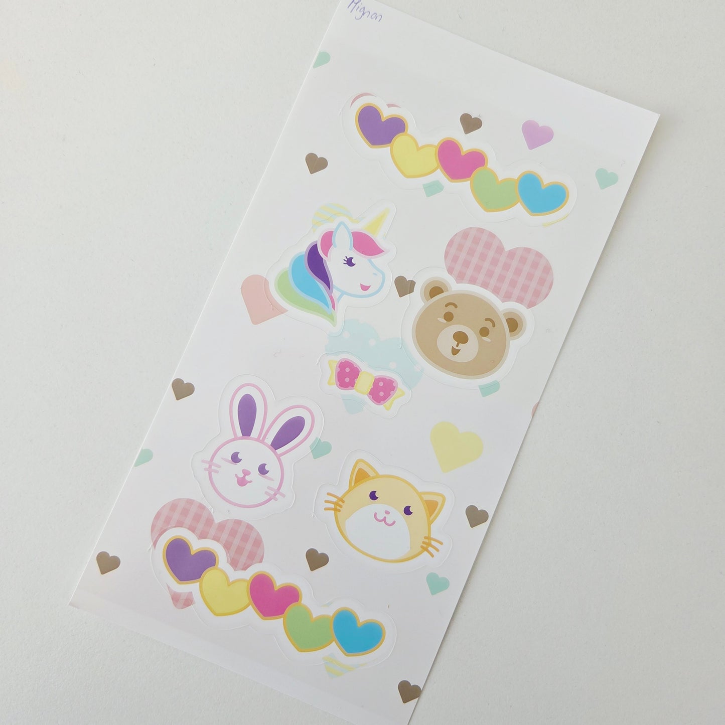 Planche Stickers Mignon