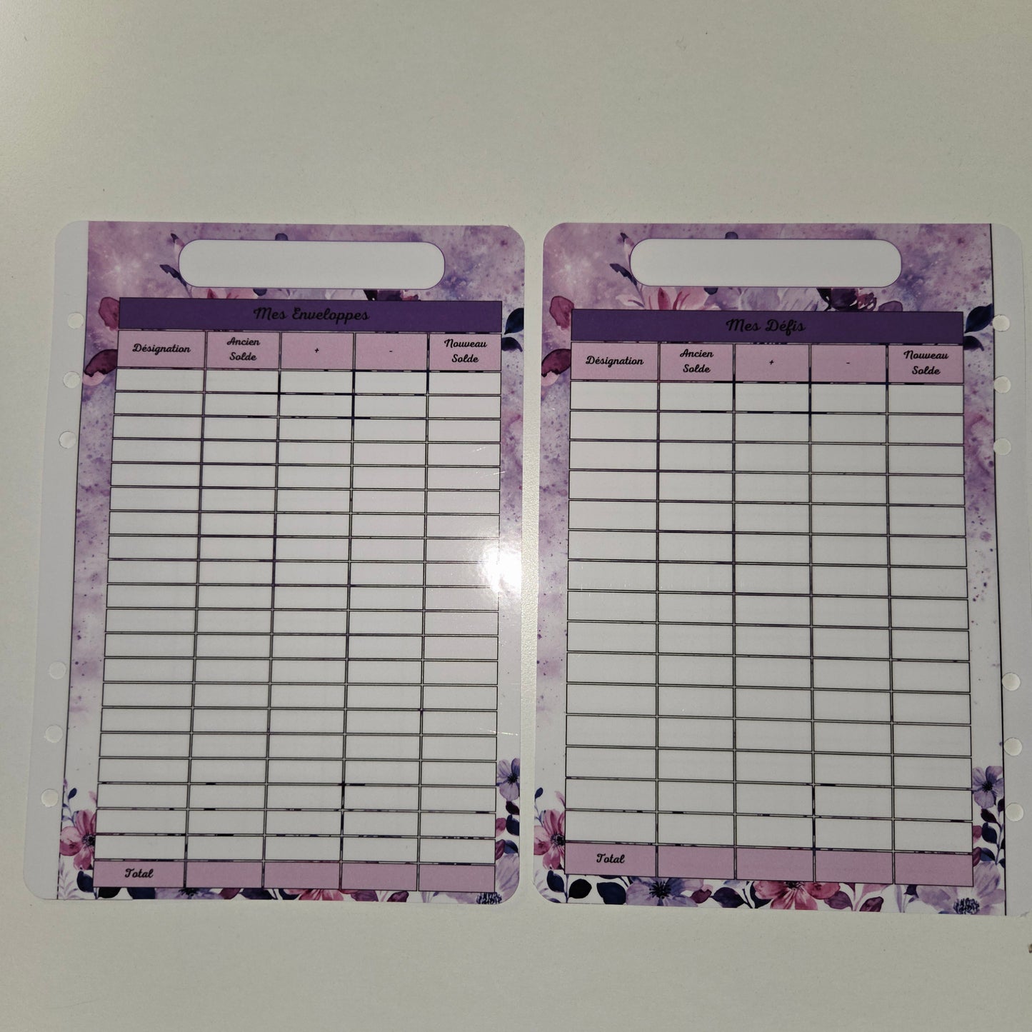 Budget A5 Plastifié Violet