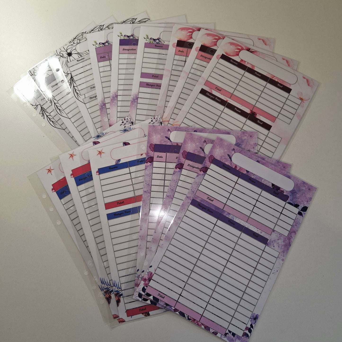 Lot 3 fiches Budget A5 (Imparfait)