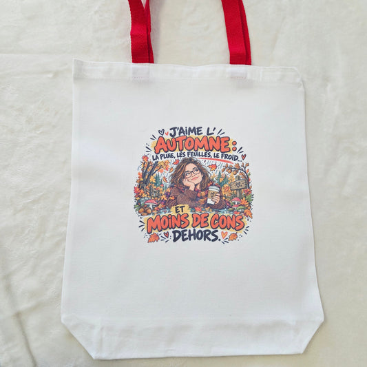 Tote Bag Rouge Automne