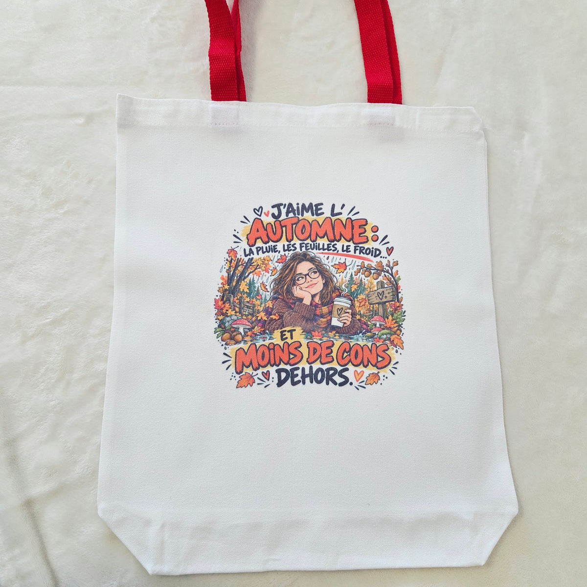 Tote Bag Rouge Automne