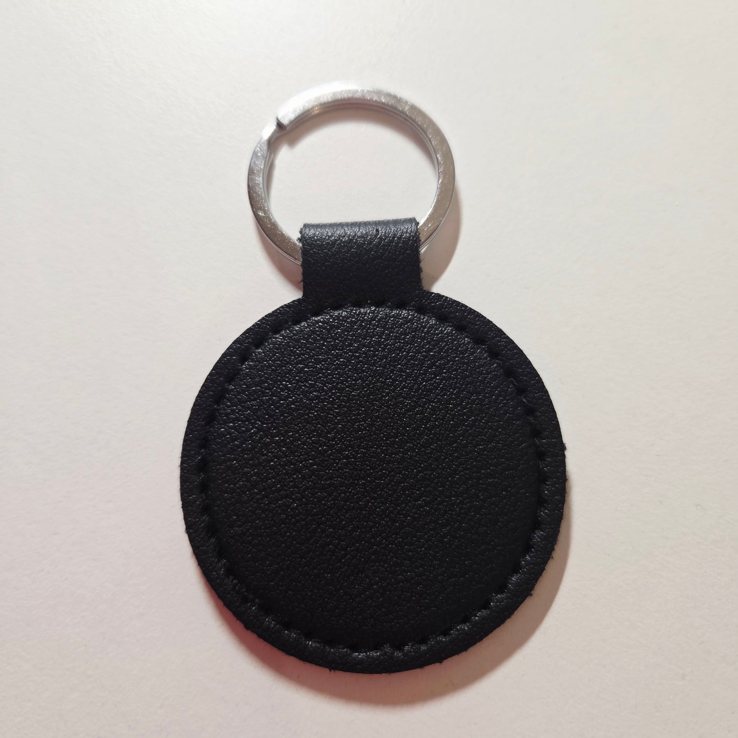 Porte Clé Rond Simili Cuir