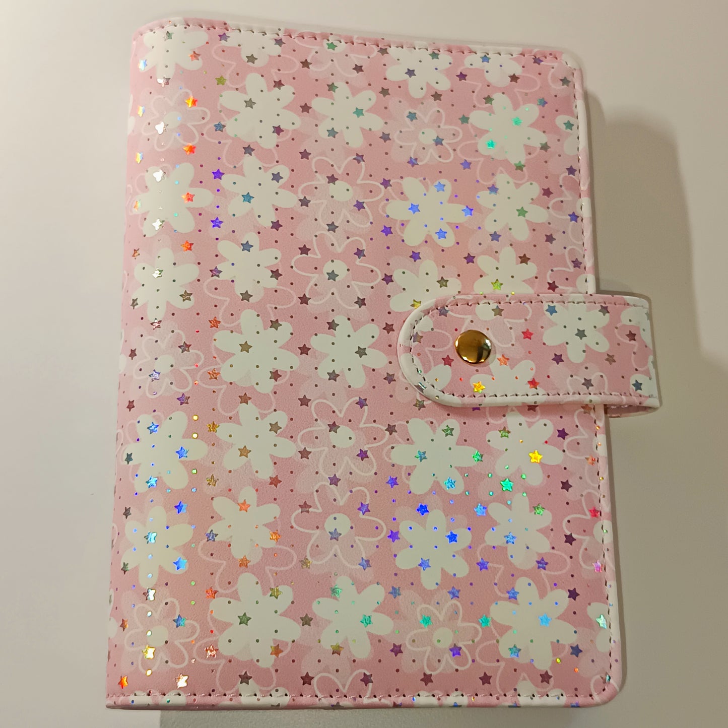 Classeur A6 Fleurs Holographique
