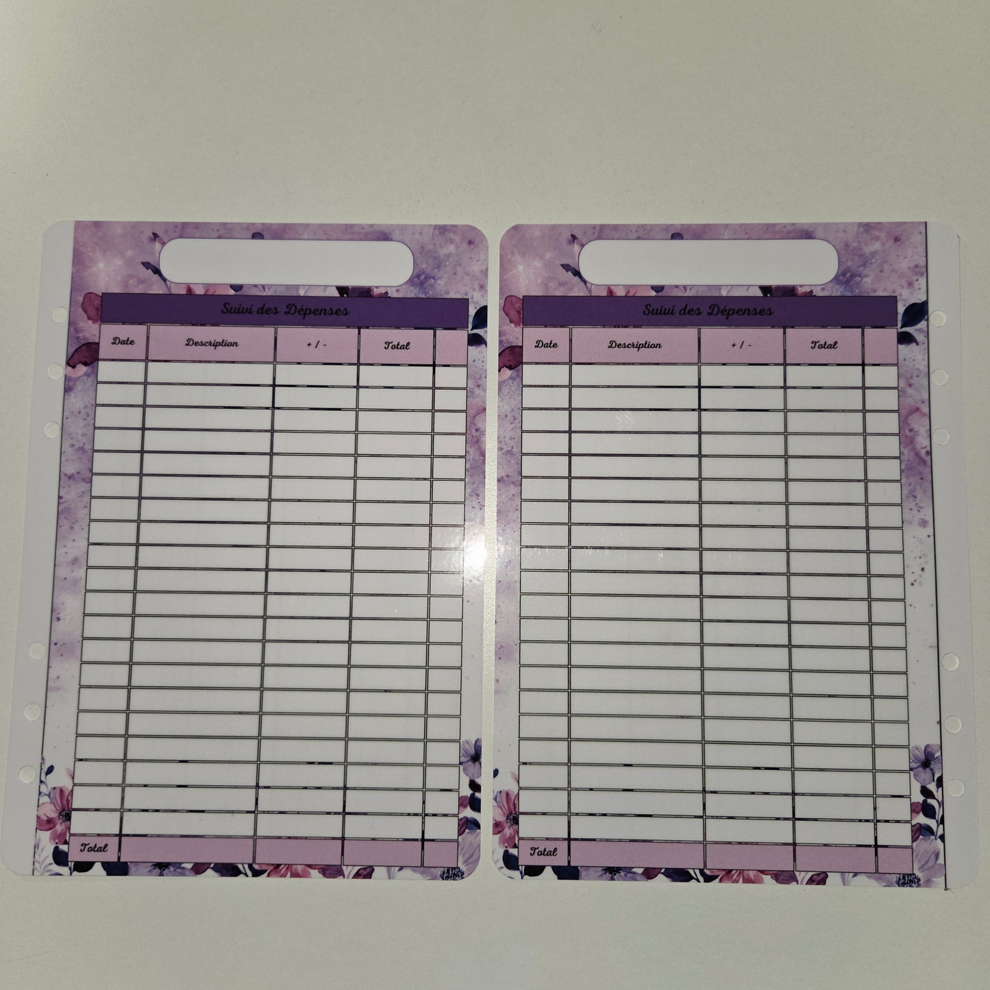 Budget A5 Plastifié Violet