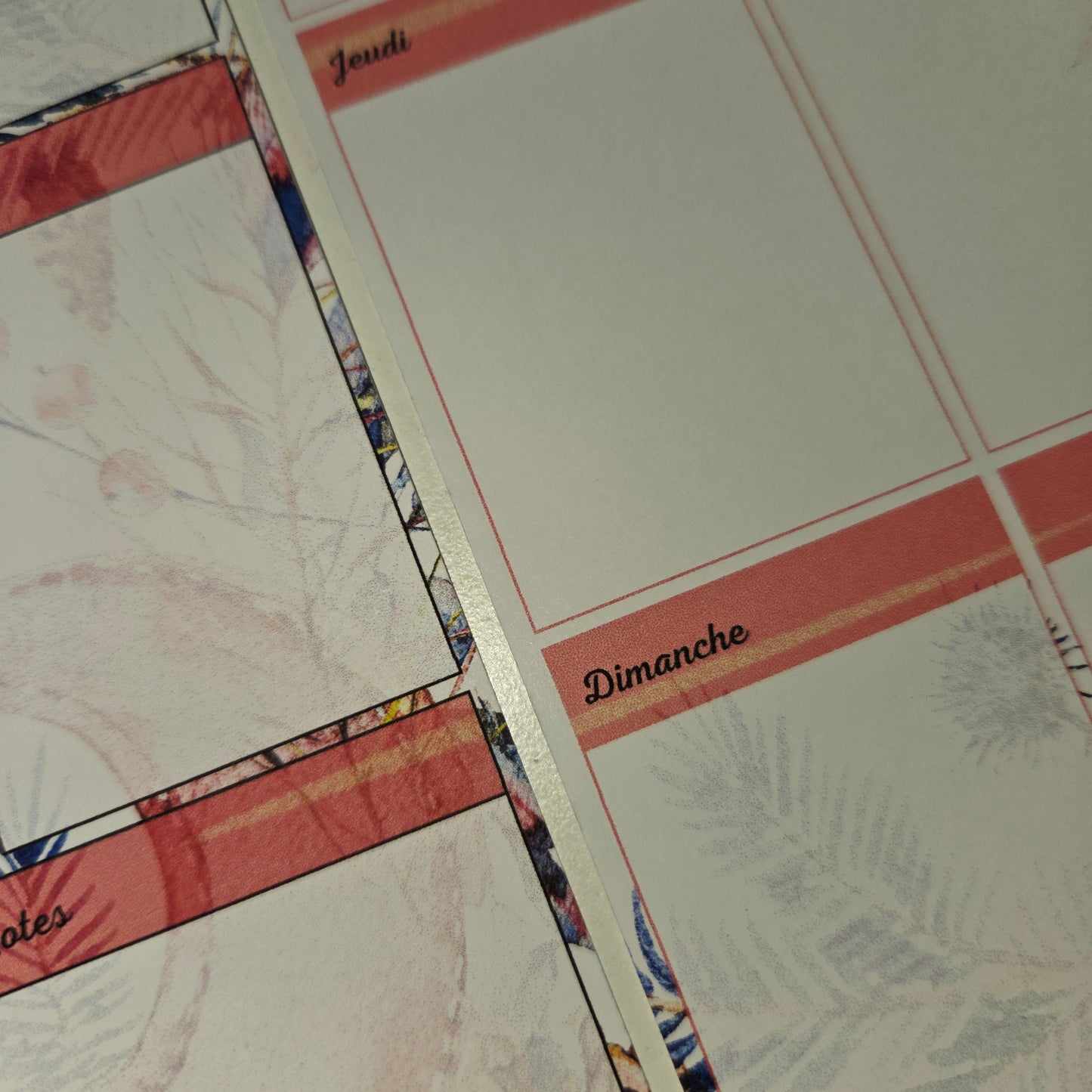 Agenda Lune Florale (Imparfait)