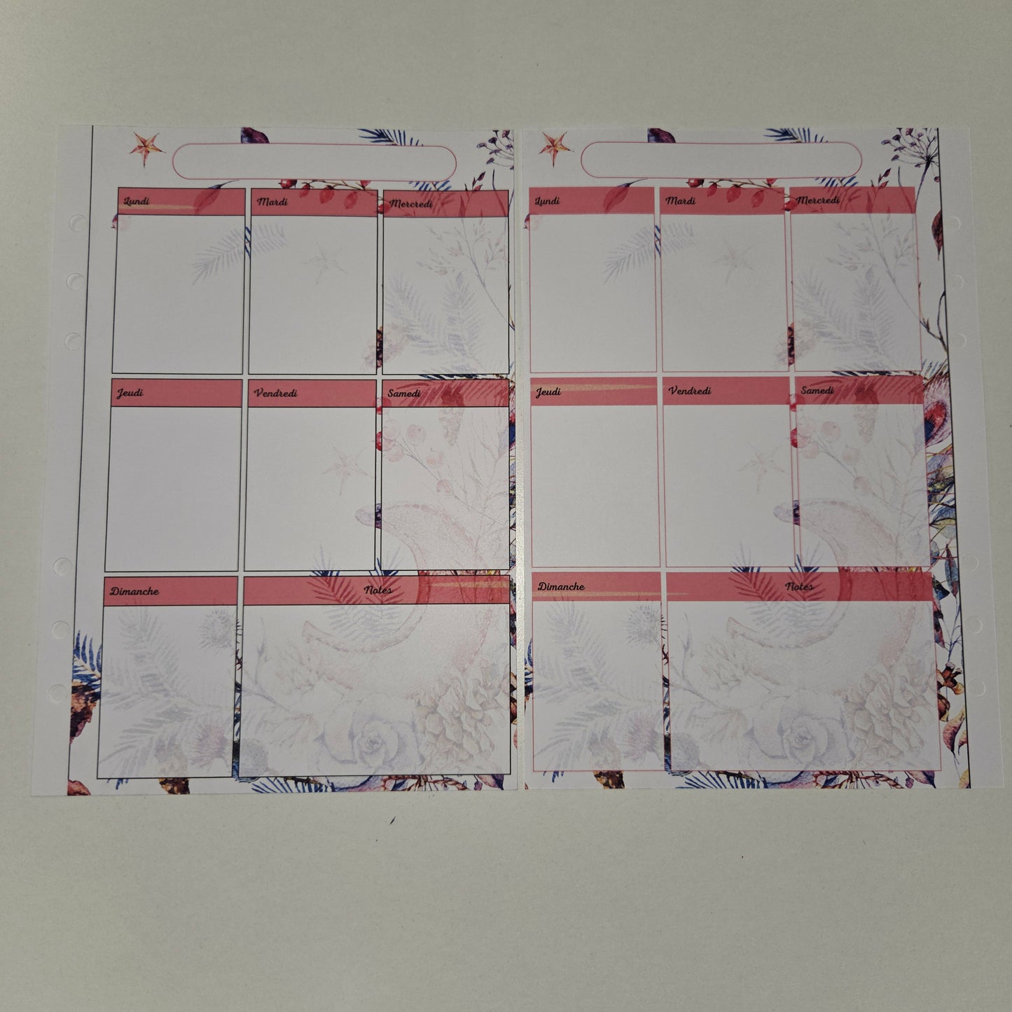Agenda Lune Florale (Imparfait)