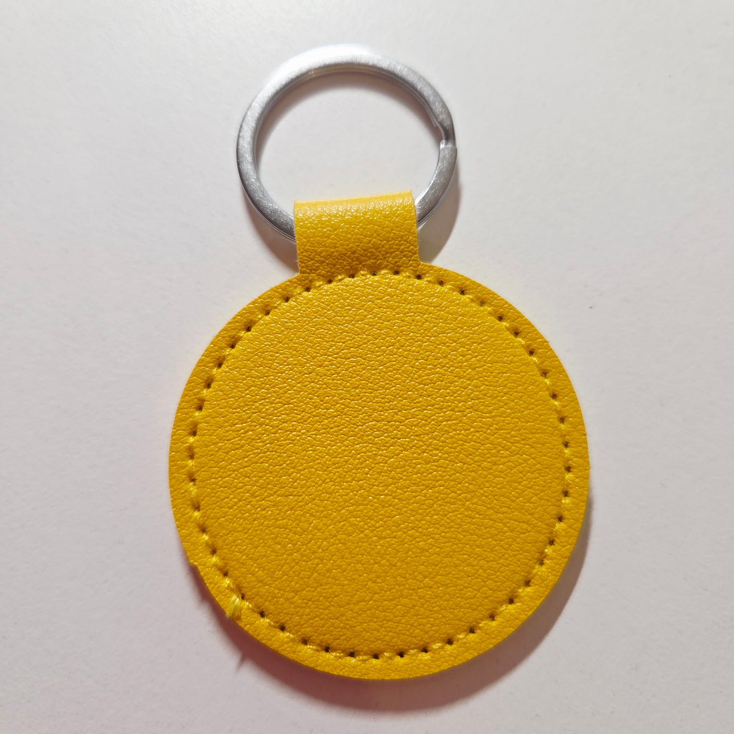 Porte Clé Rond Simili Cuir