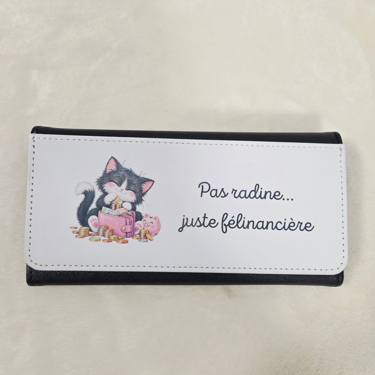 Portefeuille Noir Chat
