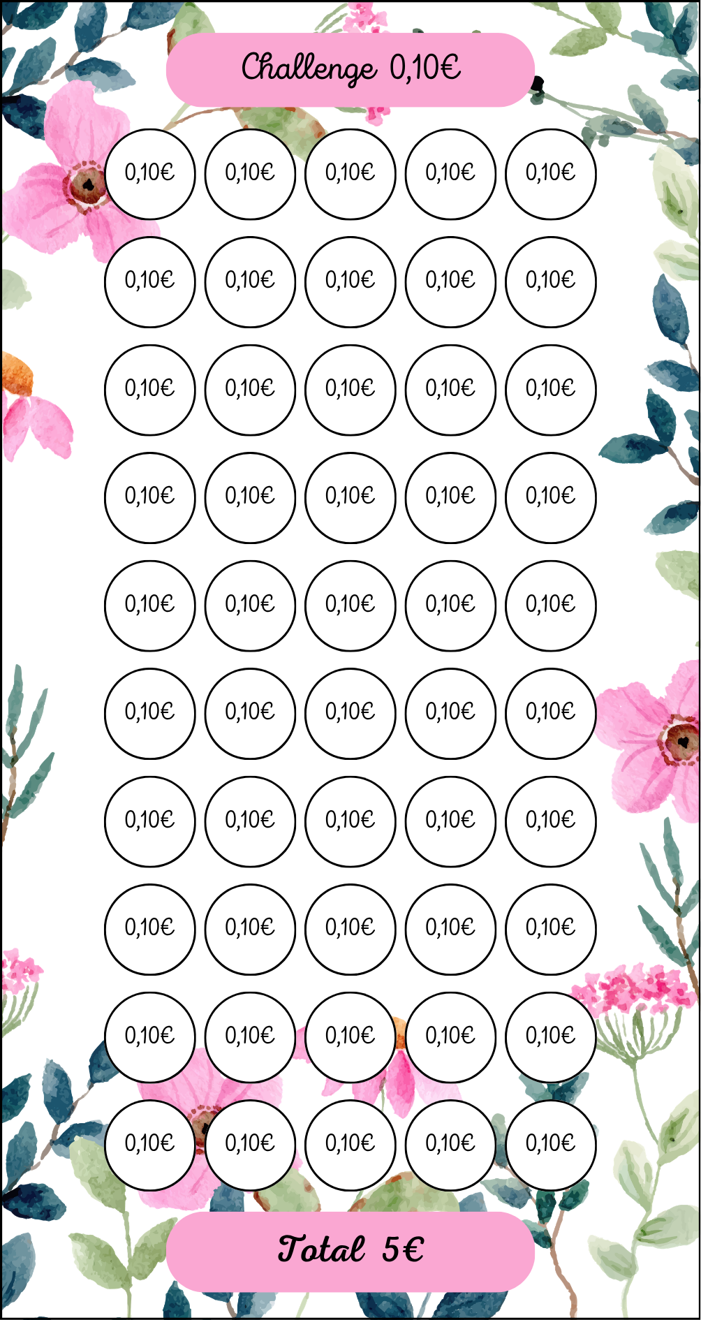 Tracker Challenge Printemps 0.10€