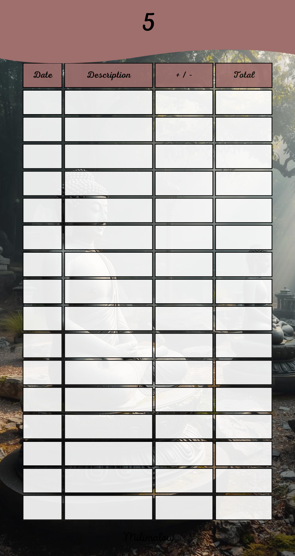 Page de Garde A6 Zen