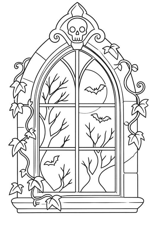 Coloriage A4 Halloween 10