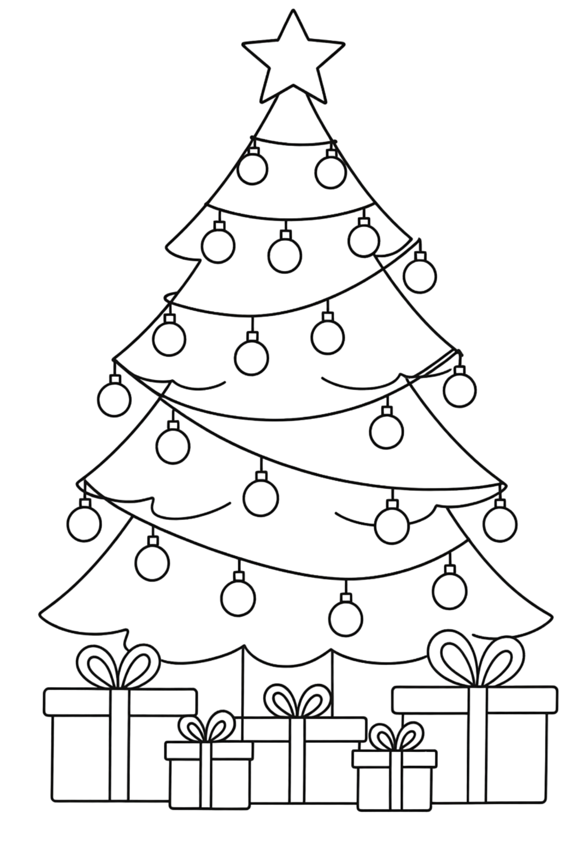 Coloriage A4 Noël 10