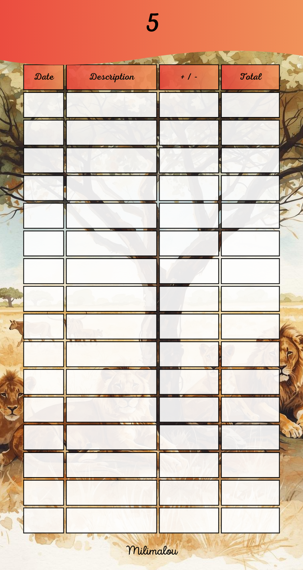 Page de Garde A6 Savane