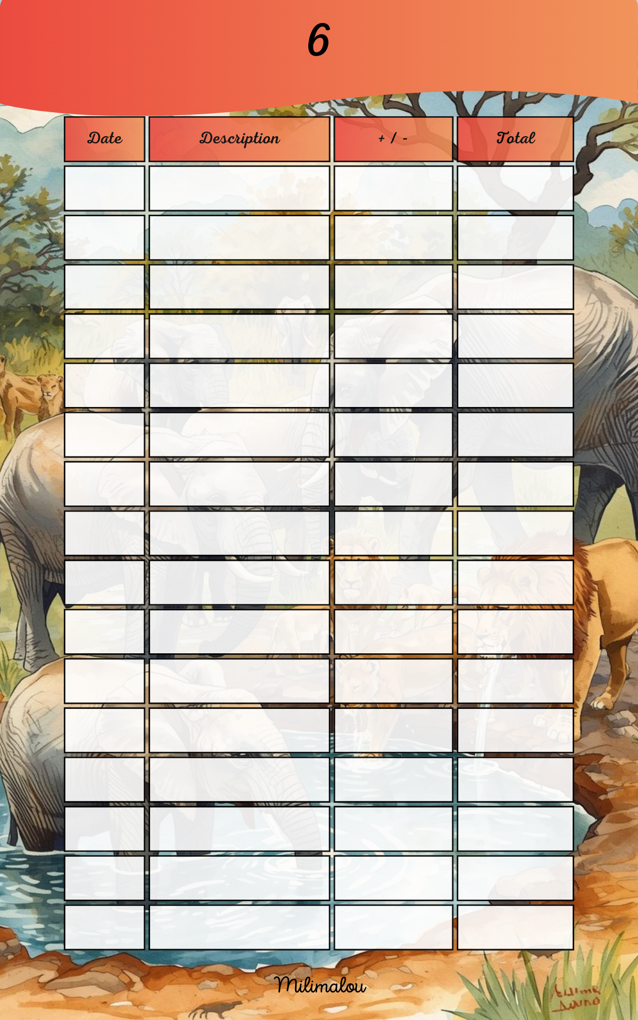 Page de Garde A5 Savane