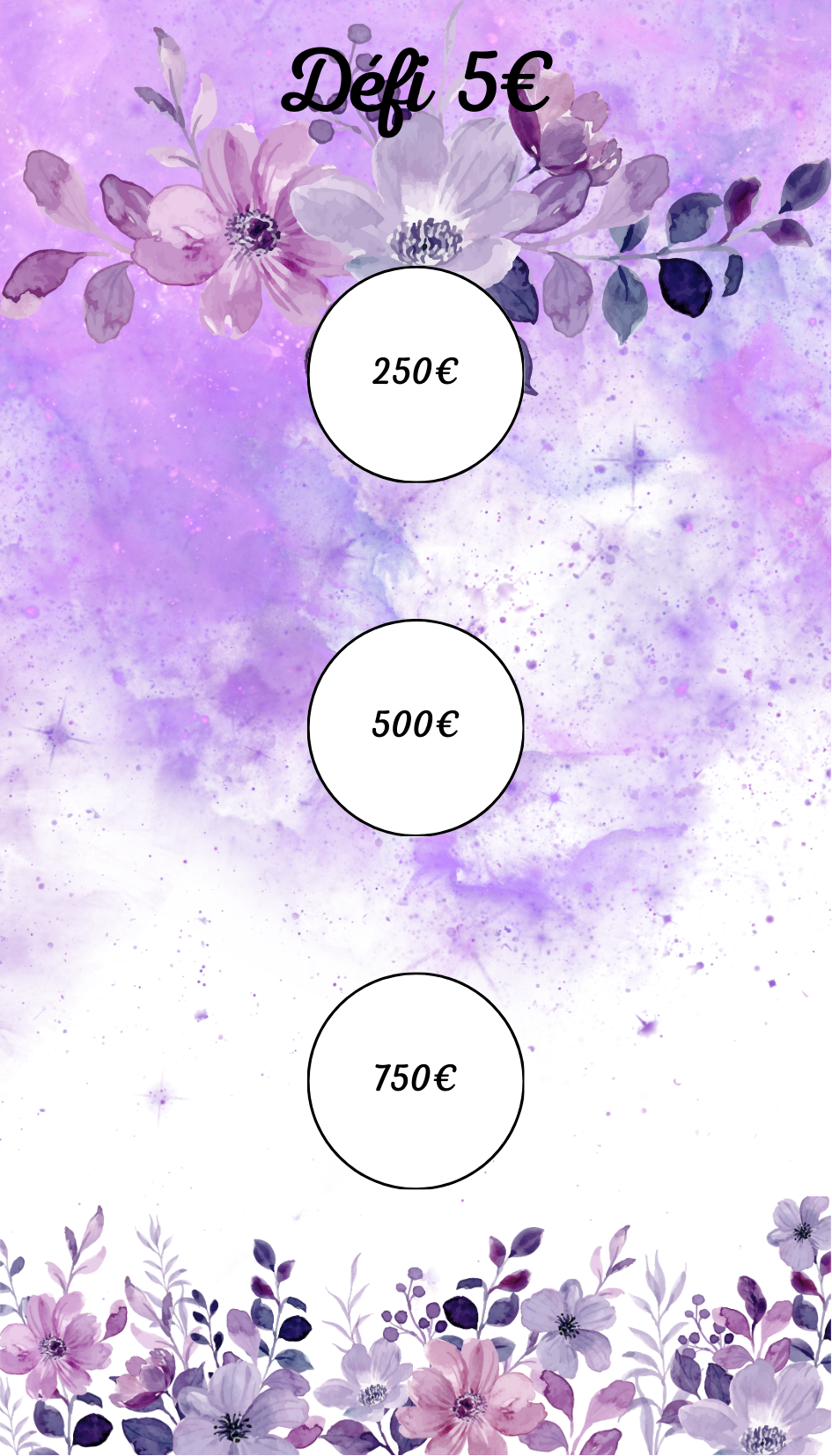 Défi € Violet