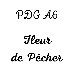 Page de Garde A6 Fleur de Pêcher